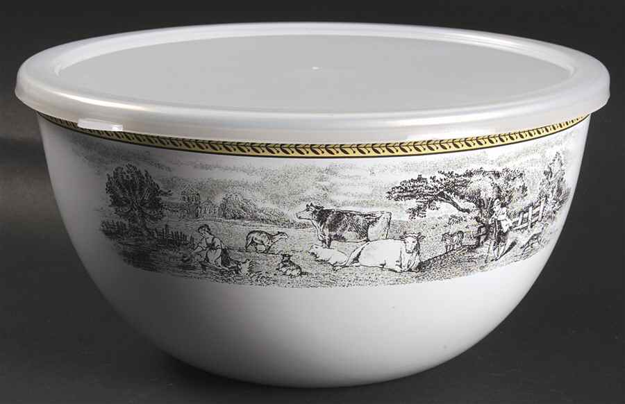Audun Ferme 8.75" Metal Mixing Bowl & Plastic Lid by Villeroy & Boch-1