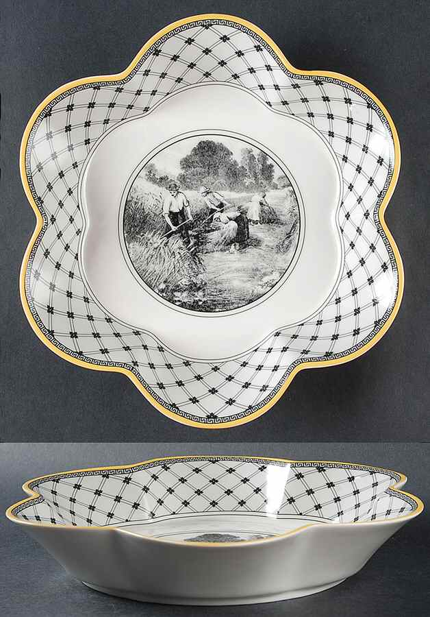 Audun Ferme 10" Scalloped Bowl by Villeroy & Boch-1