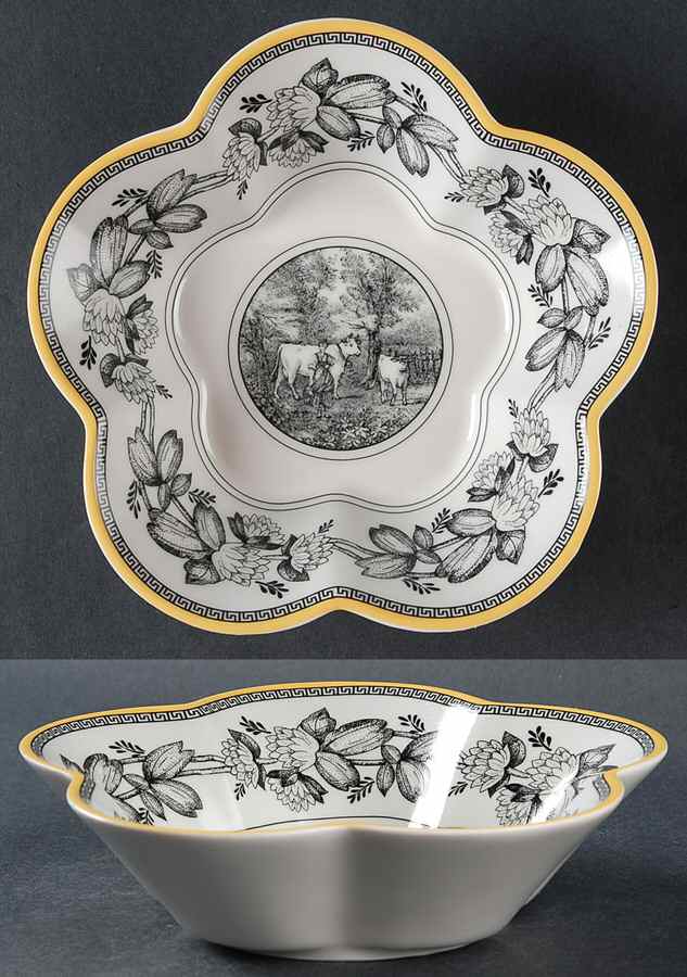 Audun Ferme 6" Scalloped Bowl by Villeroy & Boch-1