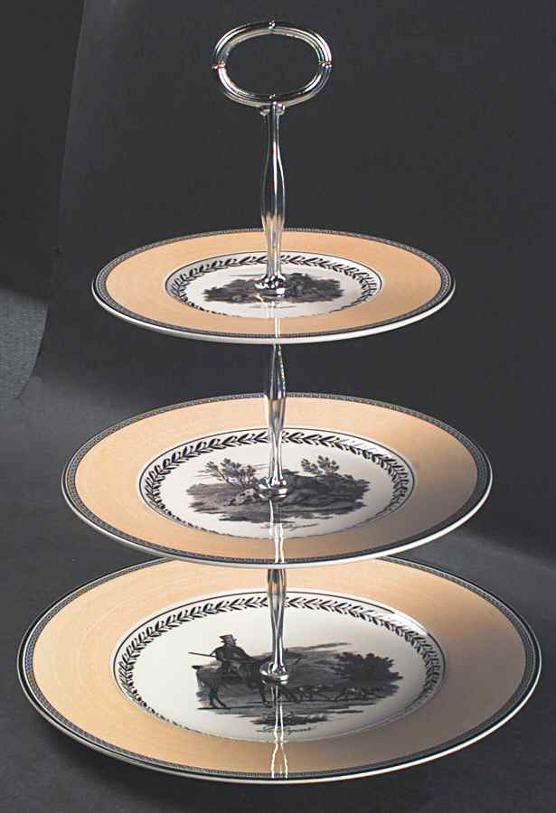 Audun Chasse 13 7/8"-14 1/4" 3-Tiered Serving Tray(DP,SP,BB) HC by Villeroy & Boch-1