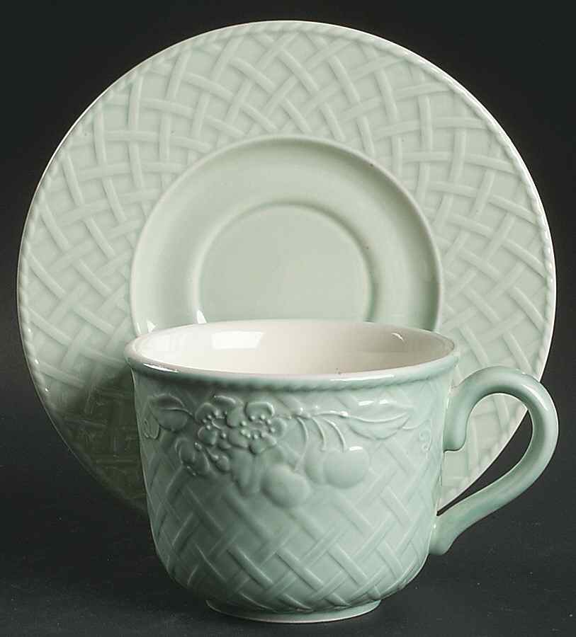 Piemont Primavera Flat Cup & Saucer Set by Villeroy & Boch-1