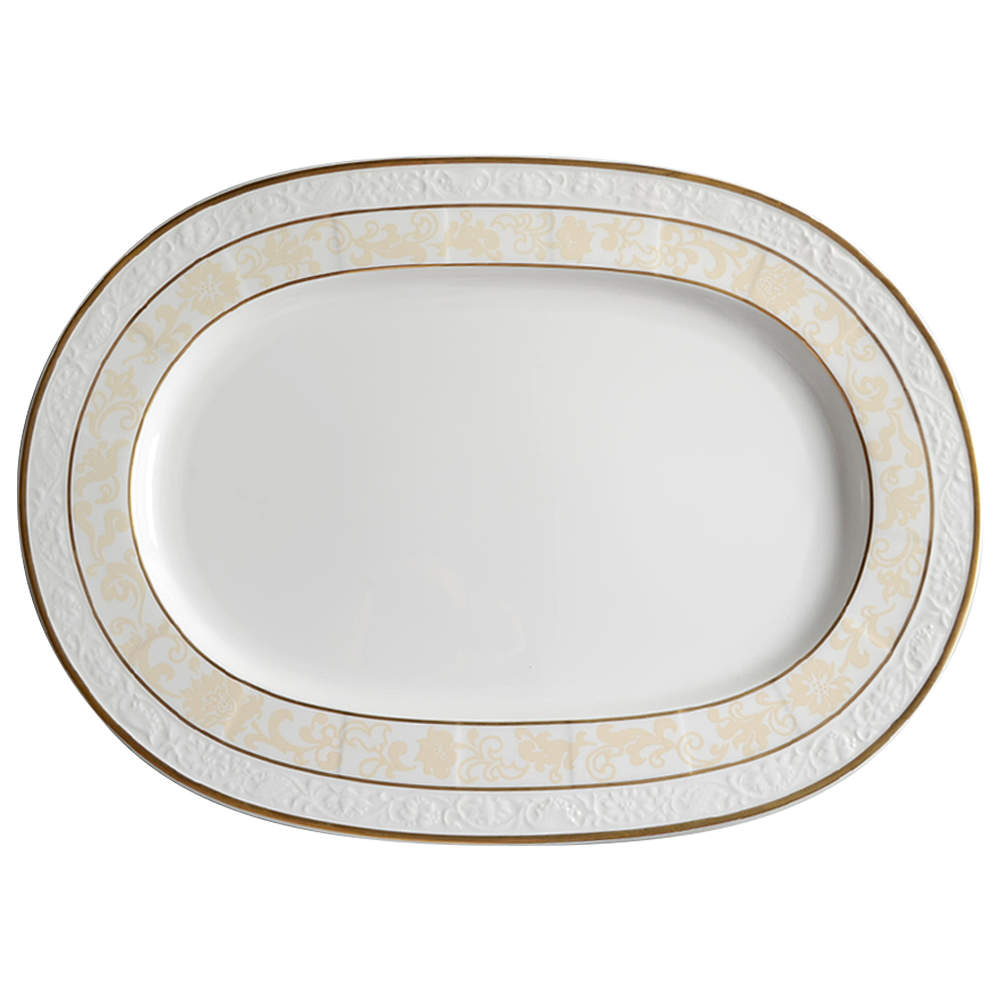 Ivoire 16" Oval Serving Platter by Villeroy & Boch-1