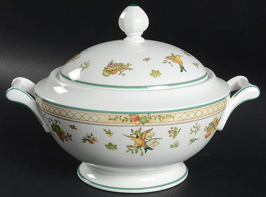 Golden Birds Round Covered Vegetable by Villeroy & Boch-1