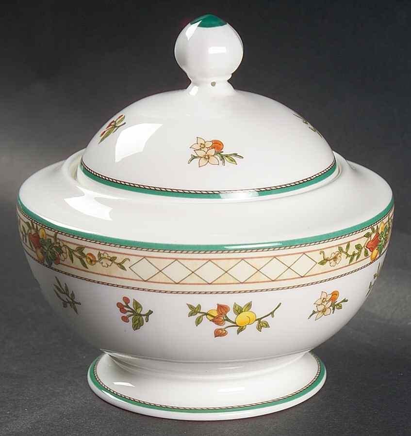 Golden Birds Sugar Bowl & Lid by Villeroy & Boch-1
