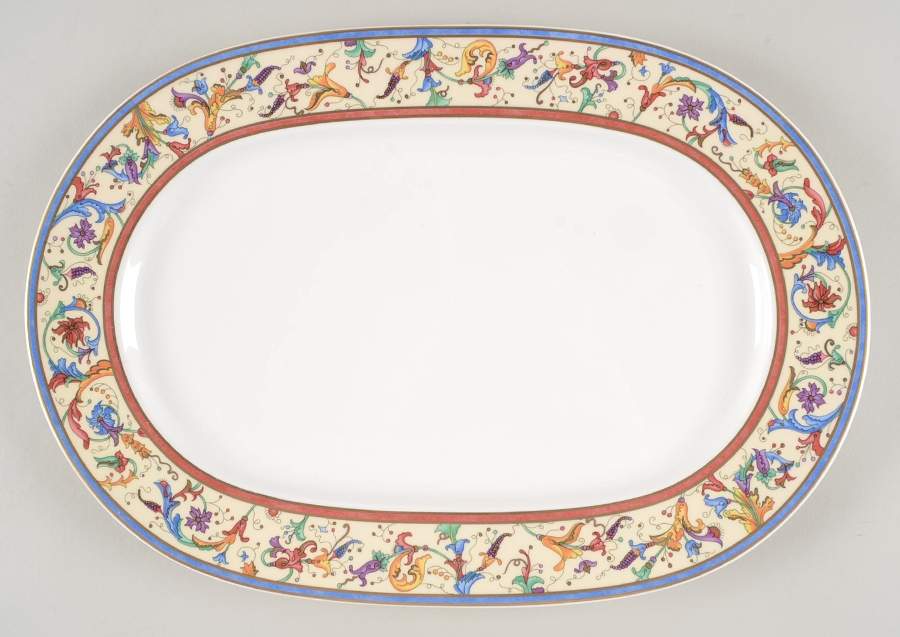 Madeline 13" Oval Serving Platter by Villeroy & Boch-1