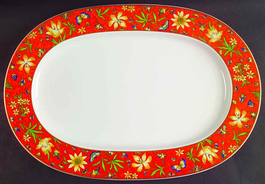 Selina 16" Oval Serving Platter by Villeroy & Boch-1
