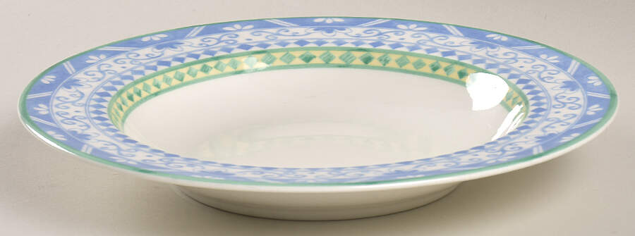 Perugia Azur Large Rim Soup Bowl by Villeroy & Boch-1