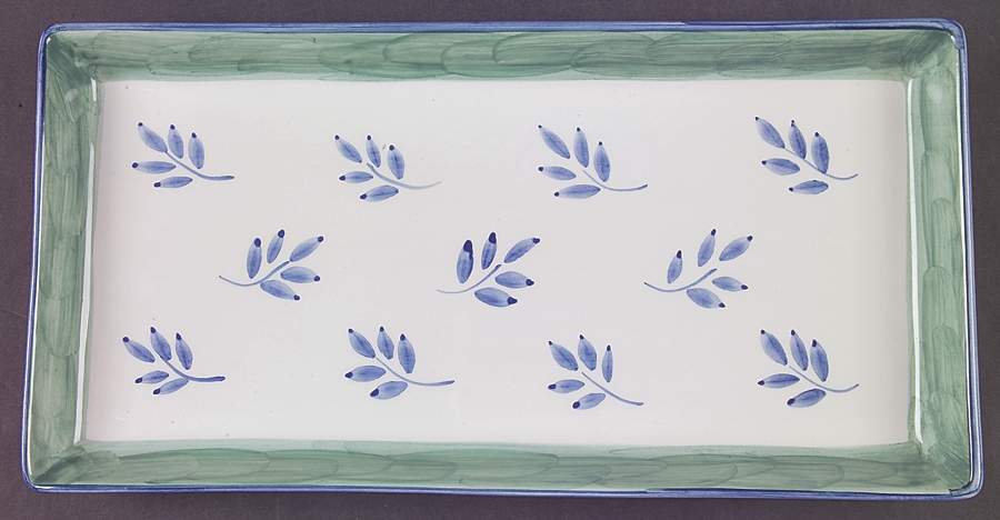 Blue Leaves Large Sandwich Tray by Villeroy & Boch-1