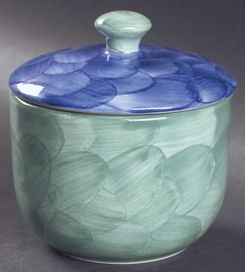 Blue Leaves Sugar Bowl & Lid by Villeroy & Boch-1