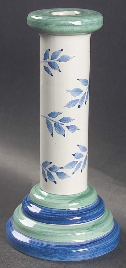 Blue Leaves Tall Candlestick by Villeroy & Boch-1