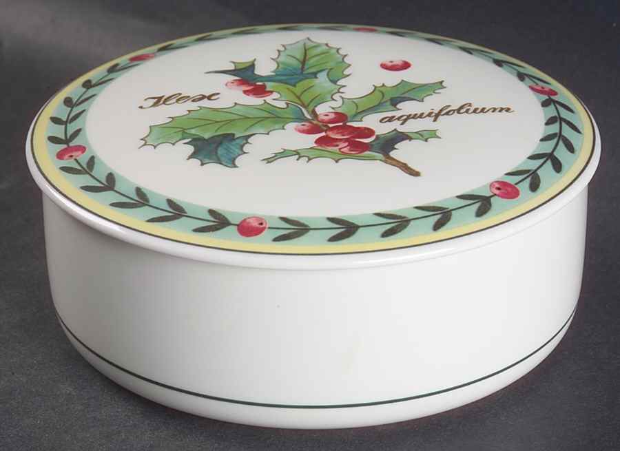 French Garden Christmas Candy Box & Lid by Villeroy & Boch-1