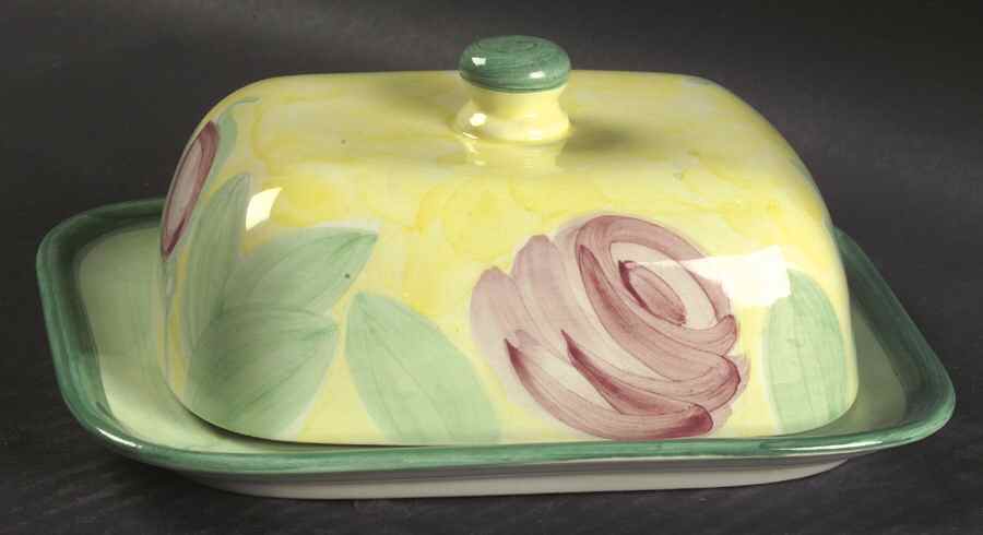 Rose Garden  Rectangular Covered Butter by Villeroy & Boch-1