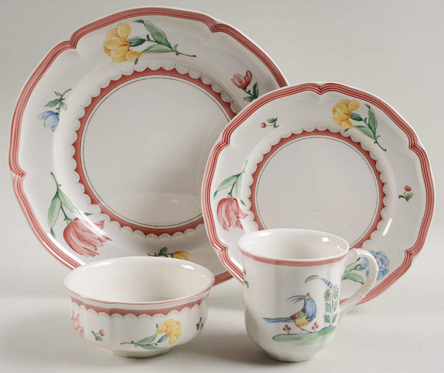 Jardin d'Alsace Fleur 4 Piece Place Setting by Villeroy & Boch-1