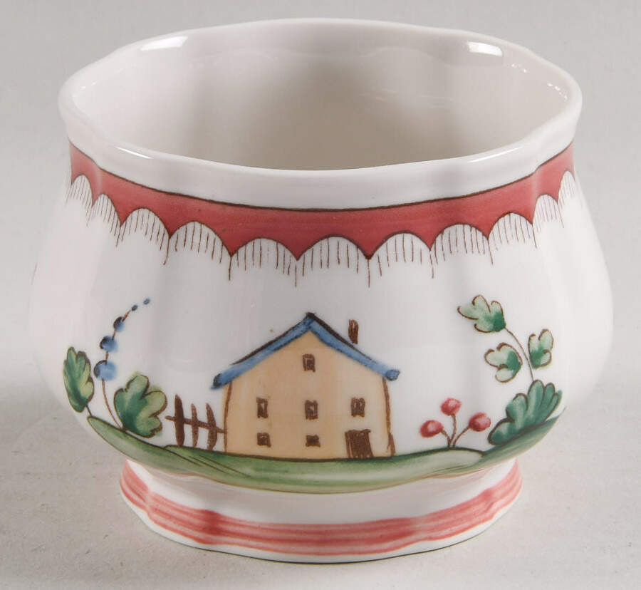 Jardin d'Alsace Fleur Sugar Bowl No Lid by Villeroy & Boch-1