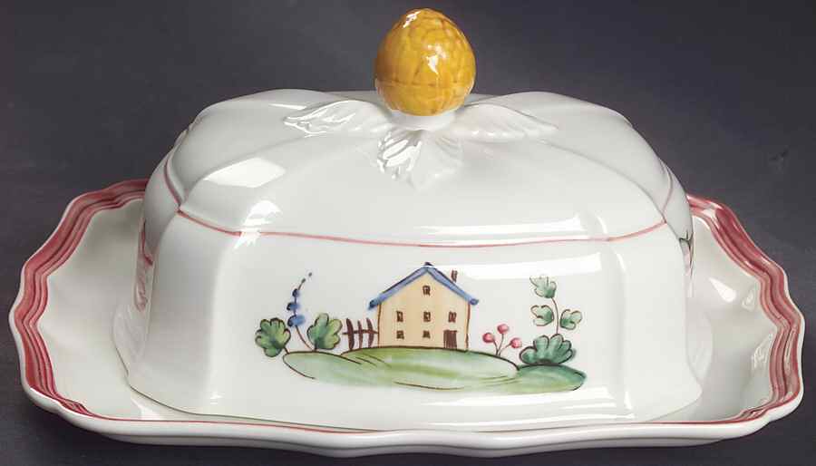 Jardin d'Alsace Fleur Square Covered Butter by Villeroy & Boch-1