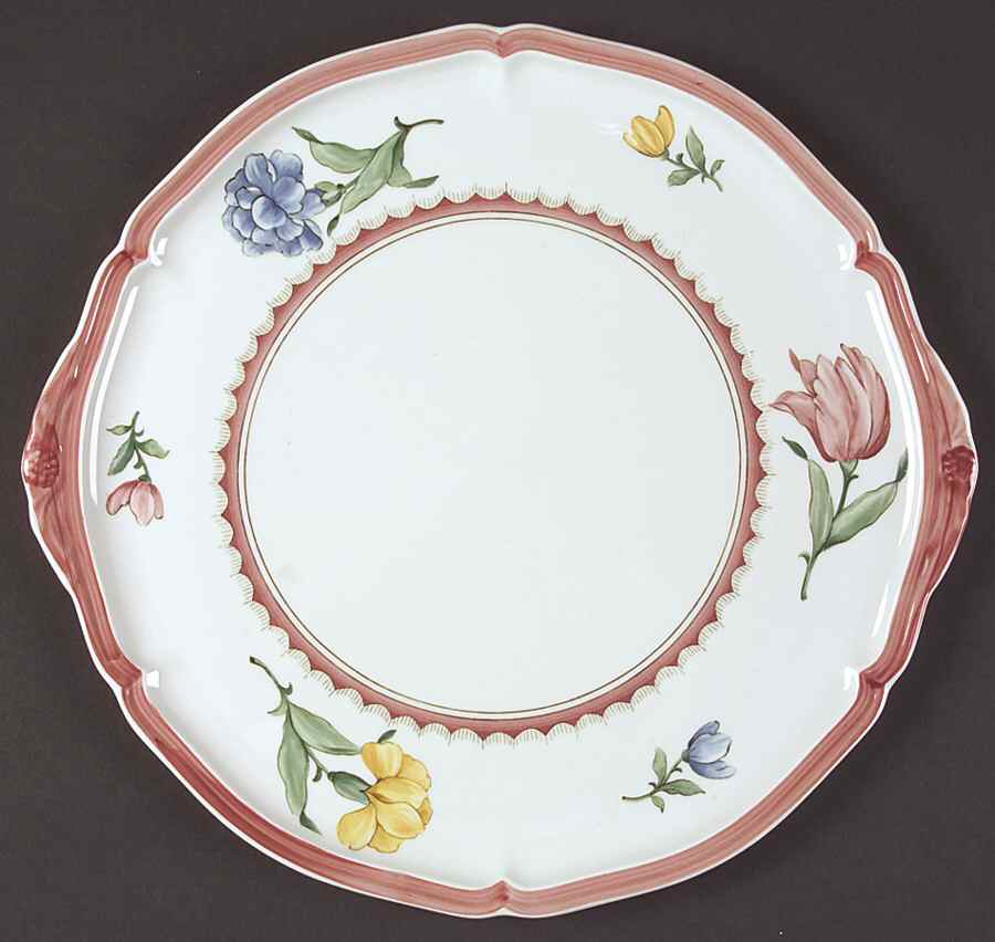 Jardin d'Alsace Fleur Handled Cake Plate by Villeroy & Boch-1