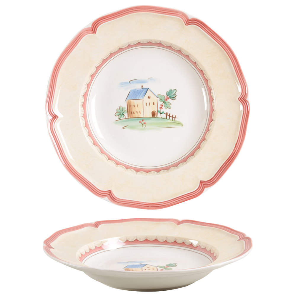 Jardin d'Alsace Village Large Rim Soup Bowl by Villeroy & Boch-1