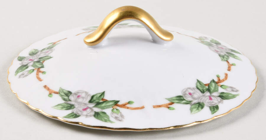 Camellia Lid for Sugar Bowl by Victorian (Japan)-1