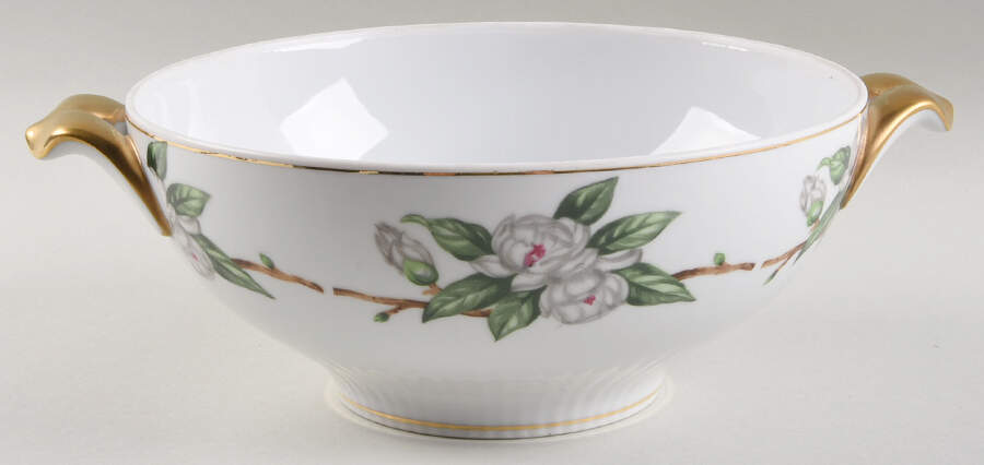 Camellia Round Vegetable No Lid by Victorian (Japan)-1