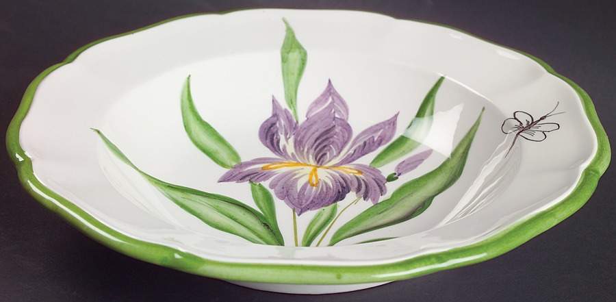 Fiori Belli 9" Individual Pasta Bowl by Vietri (Italy)-1