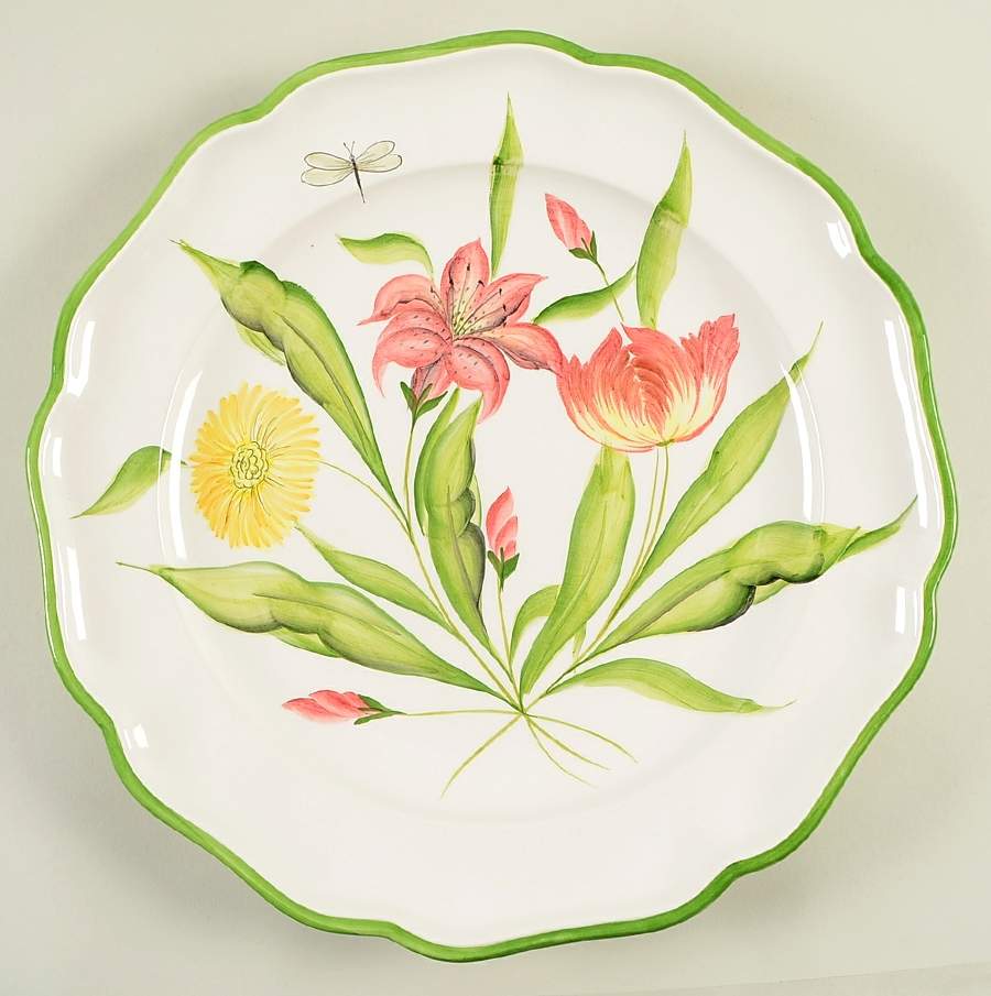 Fiori Belli 13" Chop Plate (Round Platter) by Vietri (Italy)-1