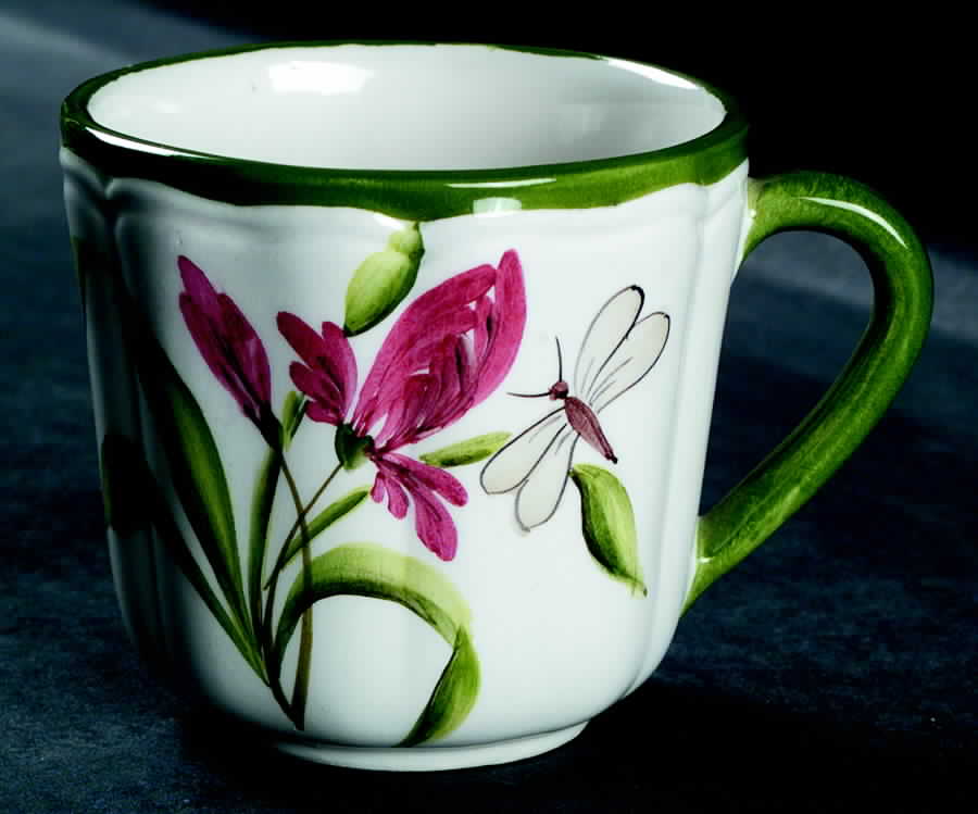 Fiori Belli Flat Cup by Vietri (Italy)-1