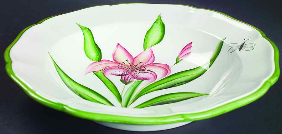 Fiori Belli 9" Individual Pasta Bowl by Vietri (Italy)-1