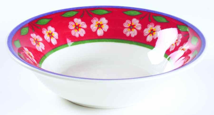 White Flowers Soup/Cereal Bowl by Vista Alegre-1