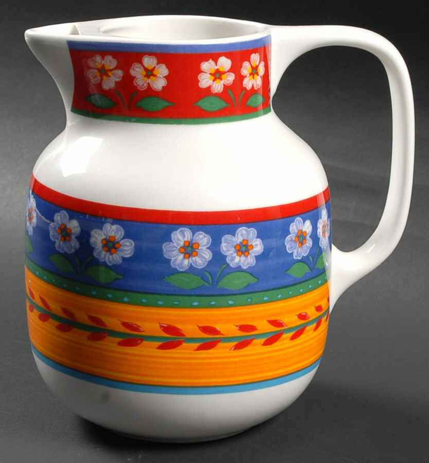 White Flowers 64 Oz Jug by Vista Alegre-1