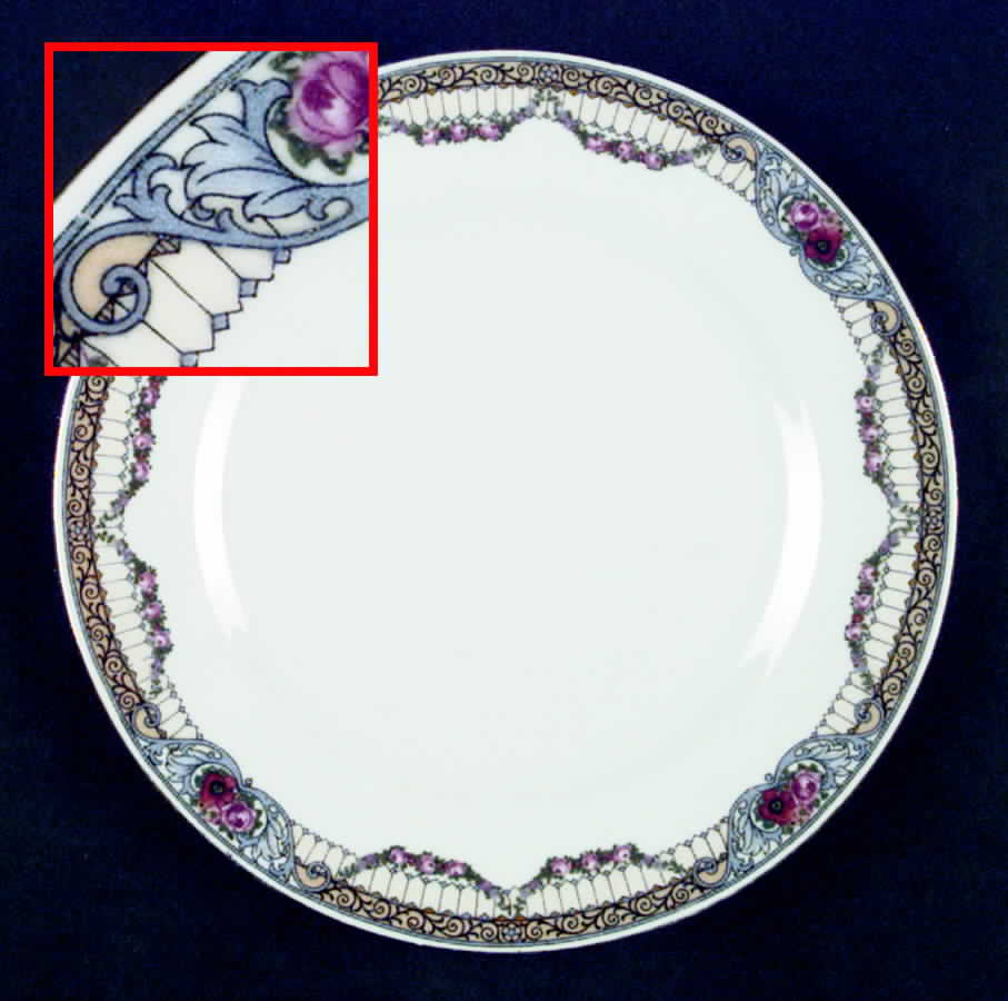 VIT154 Luncheon Plate by Victoria (Czech)-1