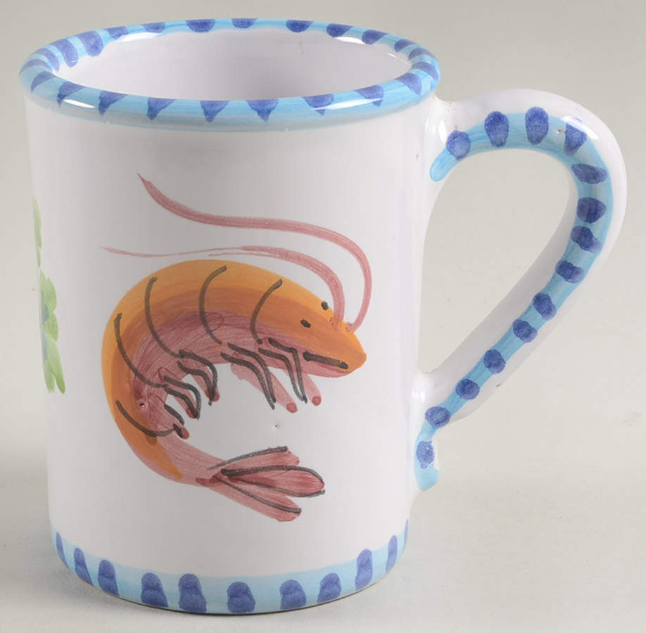 Seafood Buffet Mug by Vietri (Italy)-1