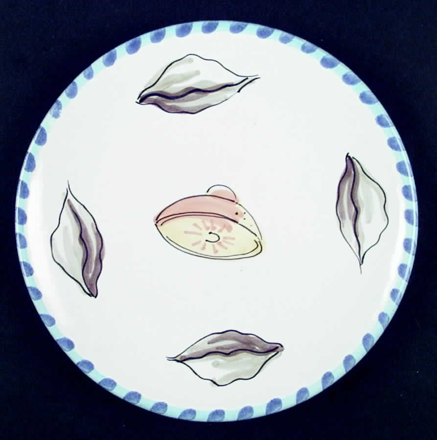 Seafood Buffet Luncheon Plate by Vietri (Italy)-1
