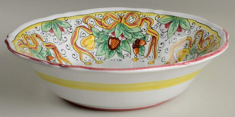 VIE19 12" Round Serving Bowl by Vietri (Italy)-1
