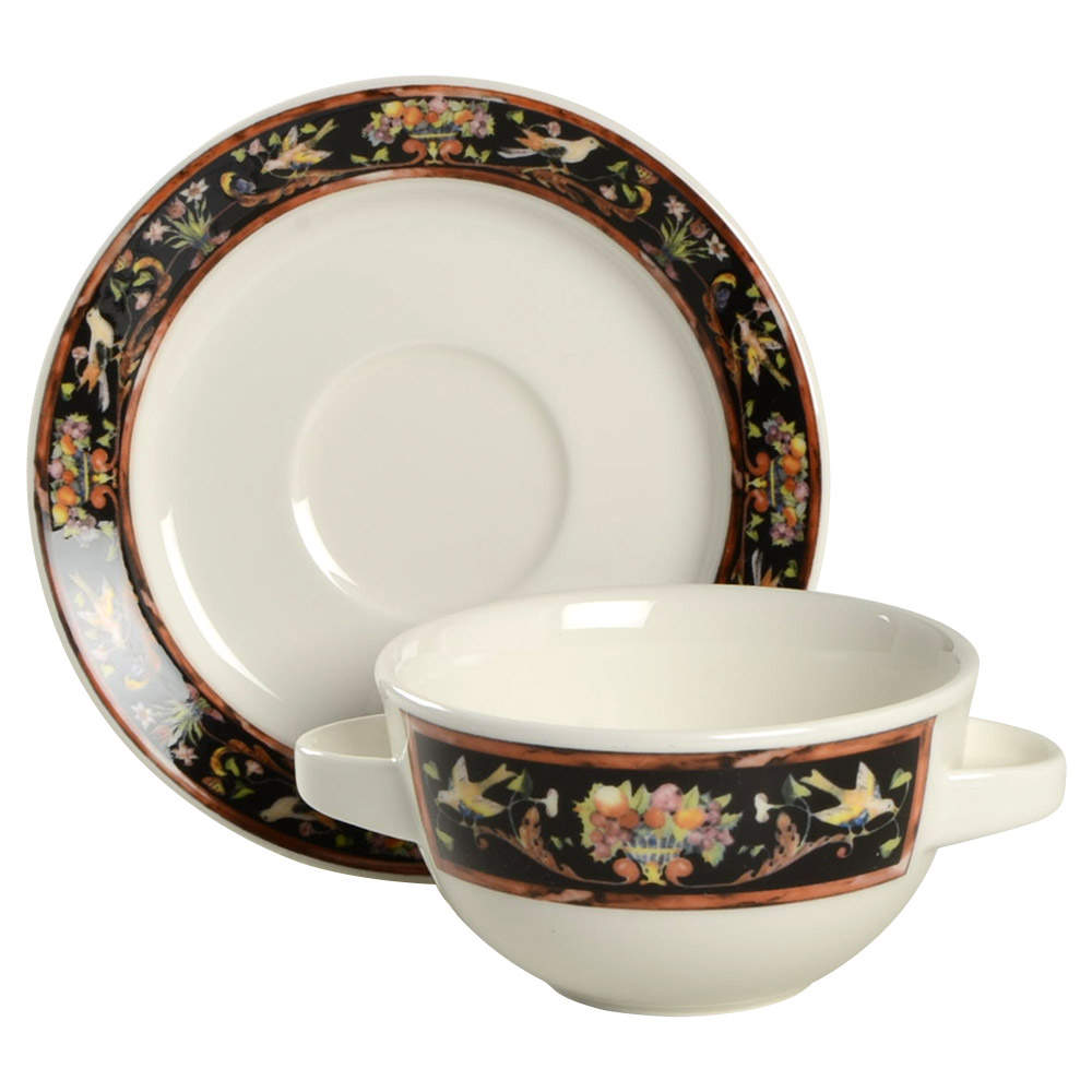 Intarsia (Restaurant) Flat Bouillon Cup & Saucer by Villeroy & Boch-1