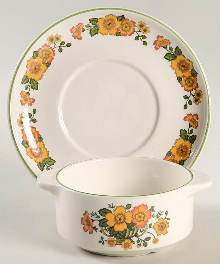 COTTAGE Flat Cream Soup Bowl & Saucer Set by Villeroy & Boch-1