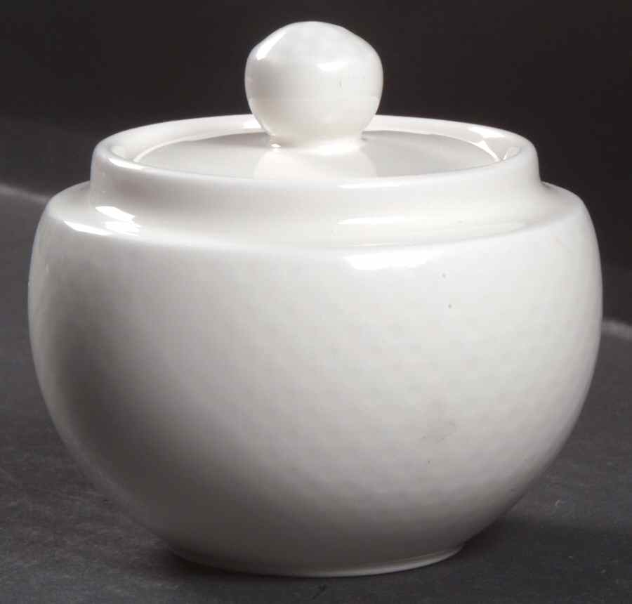 Easy White Sugar Bowl & Lid by Villeroy & Boch-1