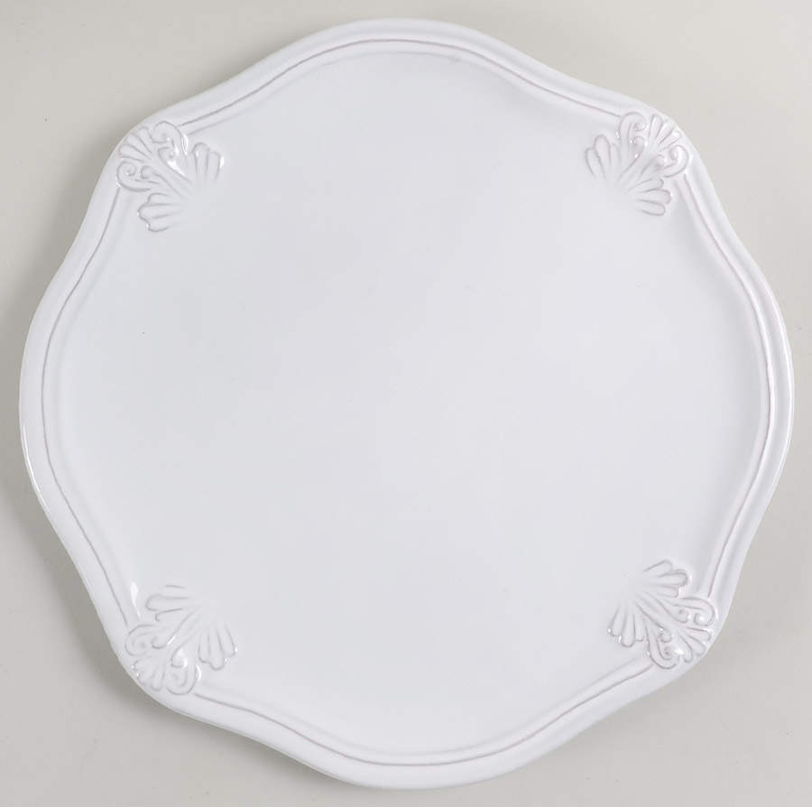 Antico Bianco 12" Chop Plate (Round Platter) by Vietri (Italy)-1