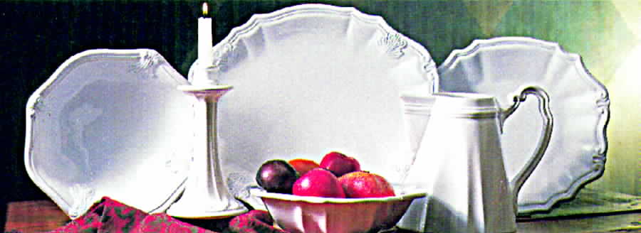 Antico Bianco 80 Oz Pitcher by Vietri (Italy)-1