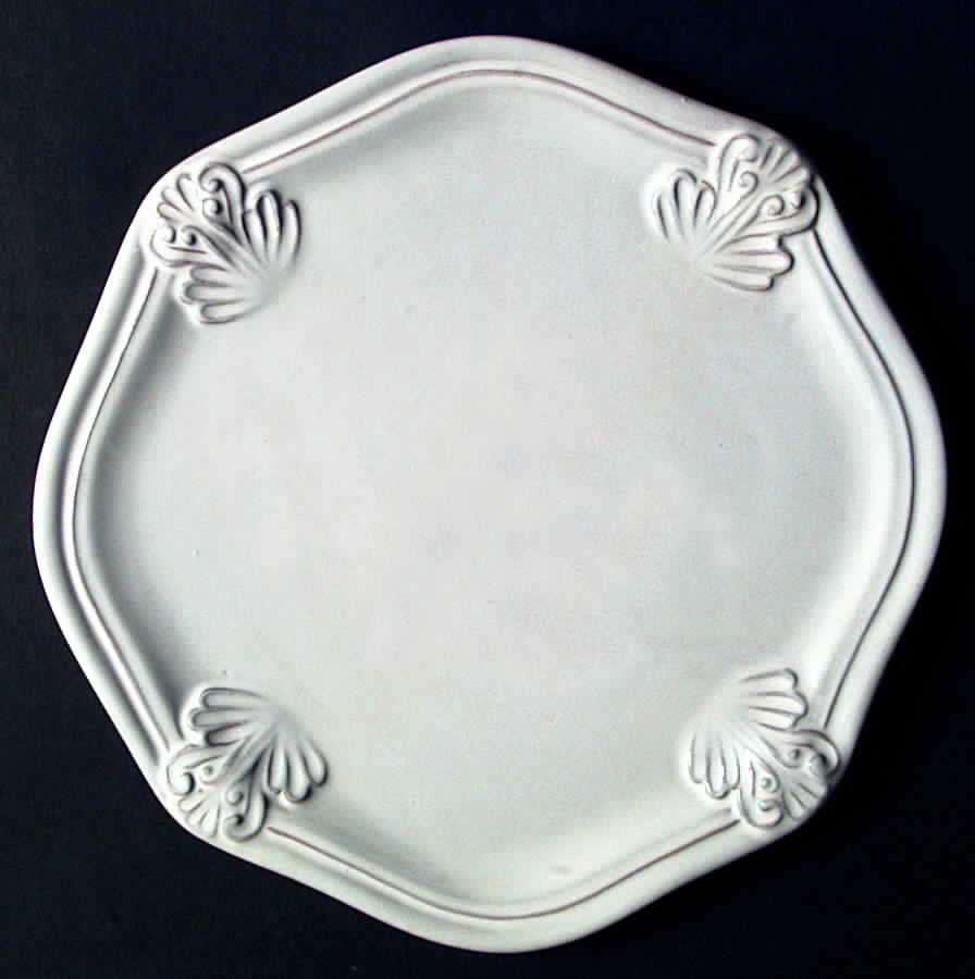 Antico Bianco Dinner Plate by Vietri (Italy)-1