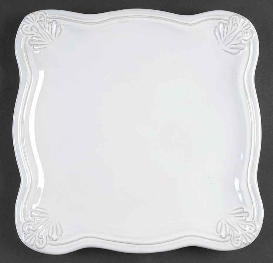 Antico Bianco Square Buffet Dish by Vietri (Italy)-1