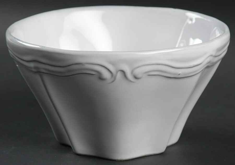Antico Bianco Soup/Cereal Bowl by Vietri (Italy)-1