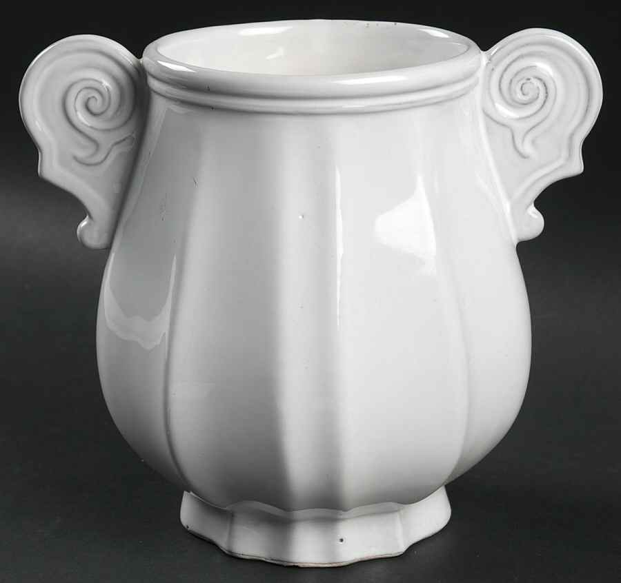 Antico Bianco Medium Canister No Lid by Vietri (Italy)-1