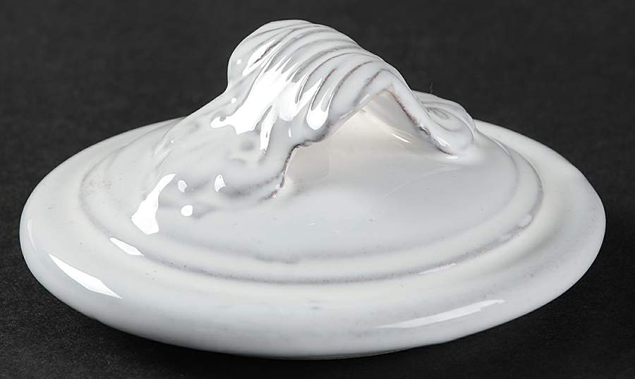 Antico Bianco Lid for Sugar Bowl by Vietri (Italy)-1