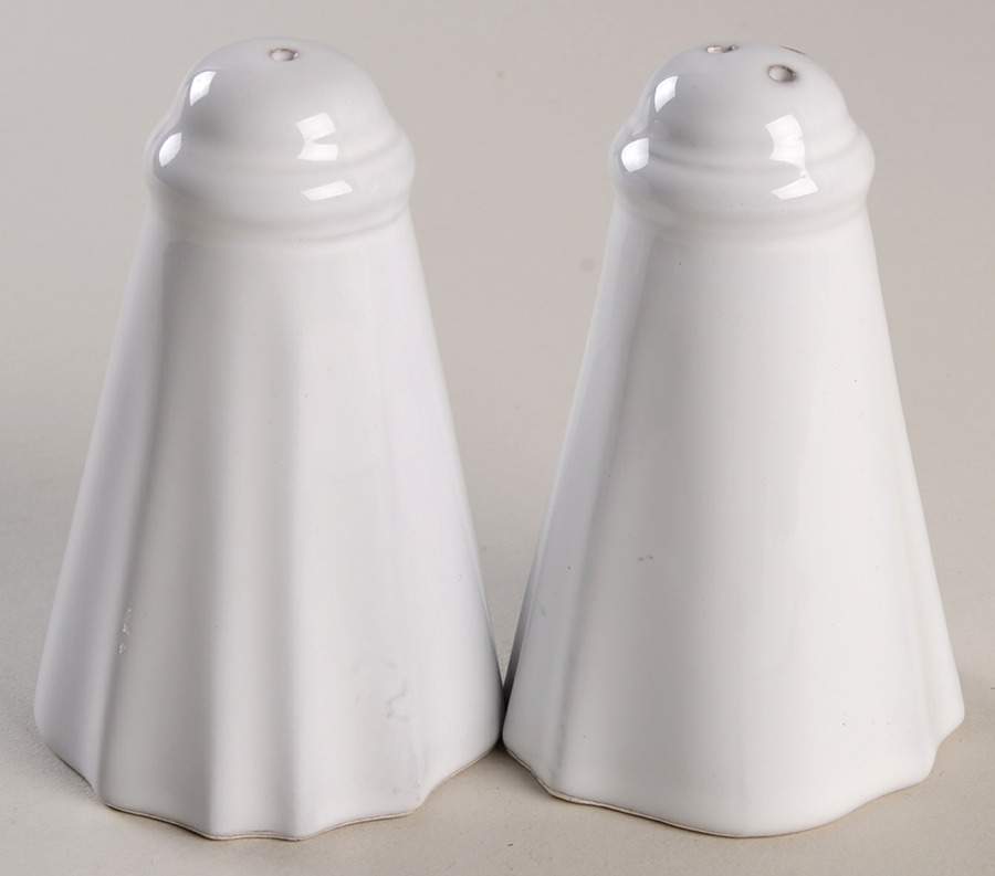 Antico Bianco Salt & Pepper Set by Vietri (Italy)-1
