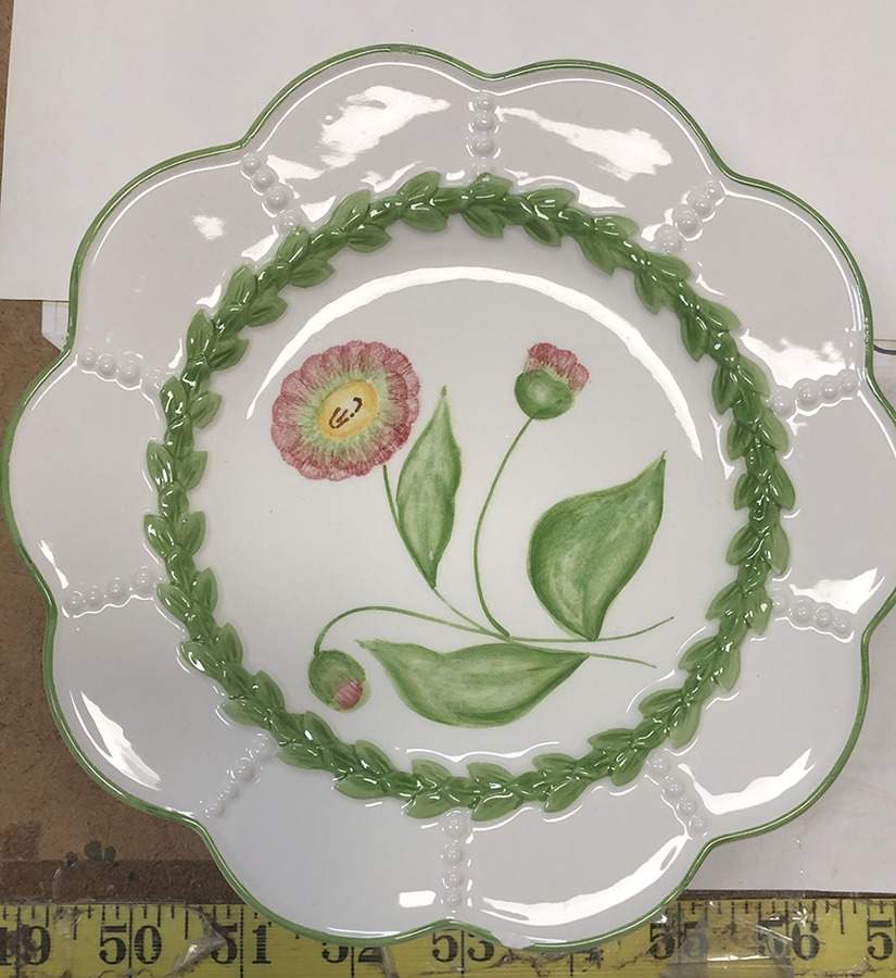 Boxwood Dessert/Pie Plate by Vietri (Italy)-1