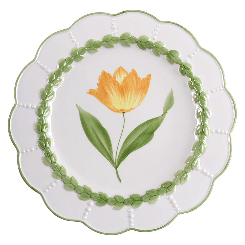 Boxwood Dinner Plate by Vietri (Italy)-1