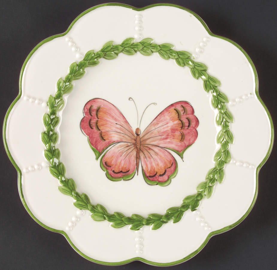 Boxwood Salad/Dessert Plate by Vietri (Italy)-1