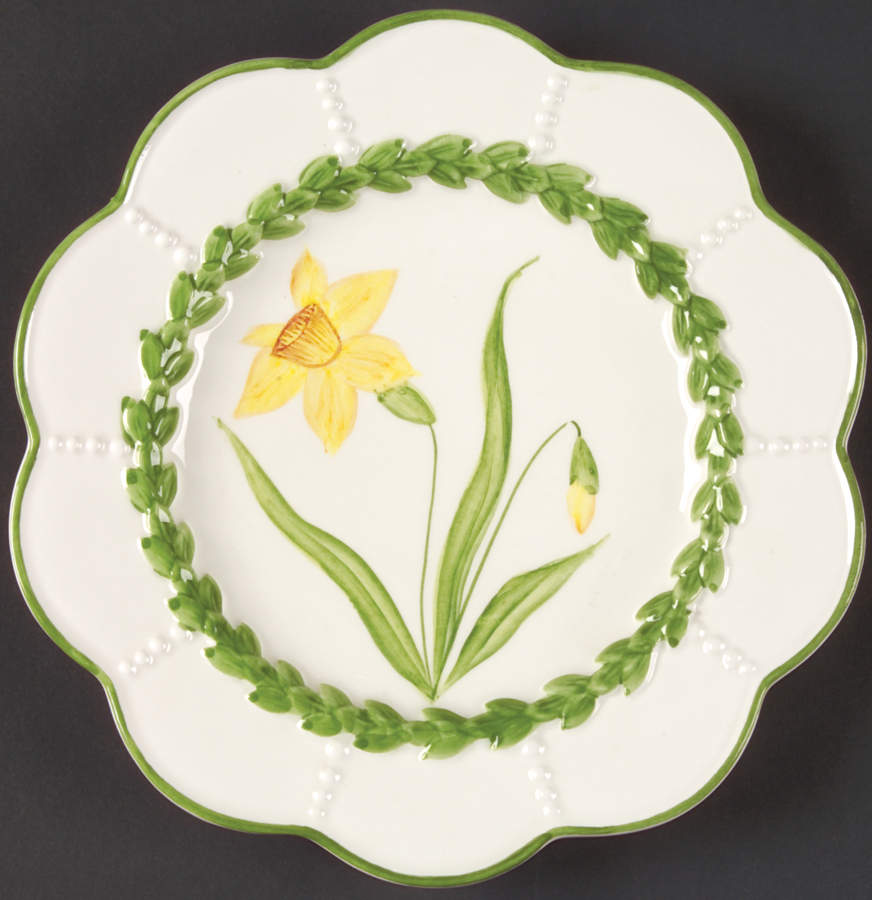 Boxwood Salad/Dessert Plate by Vietri (Italy)-1