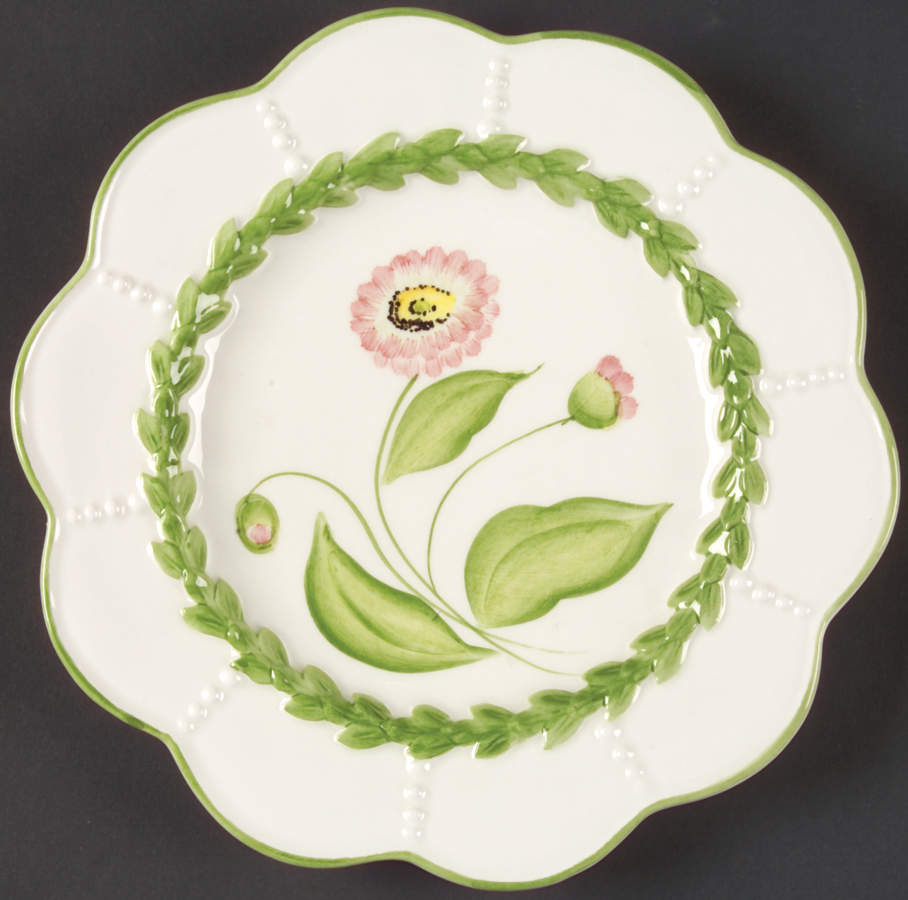 Boxwood Salad/Dessert Plate by Vietri (Italy)-1