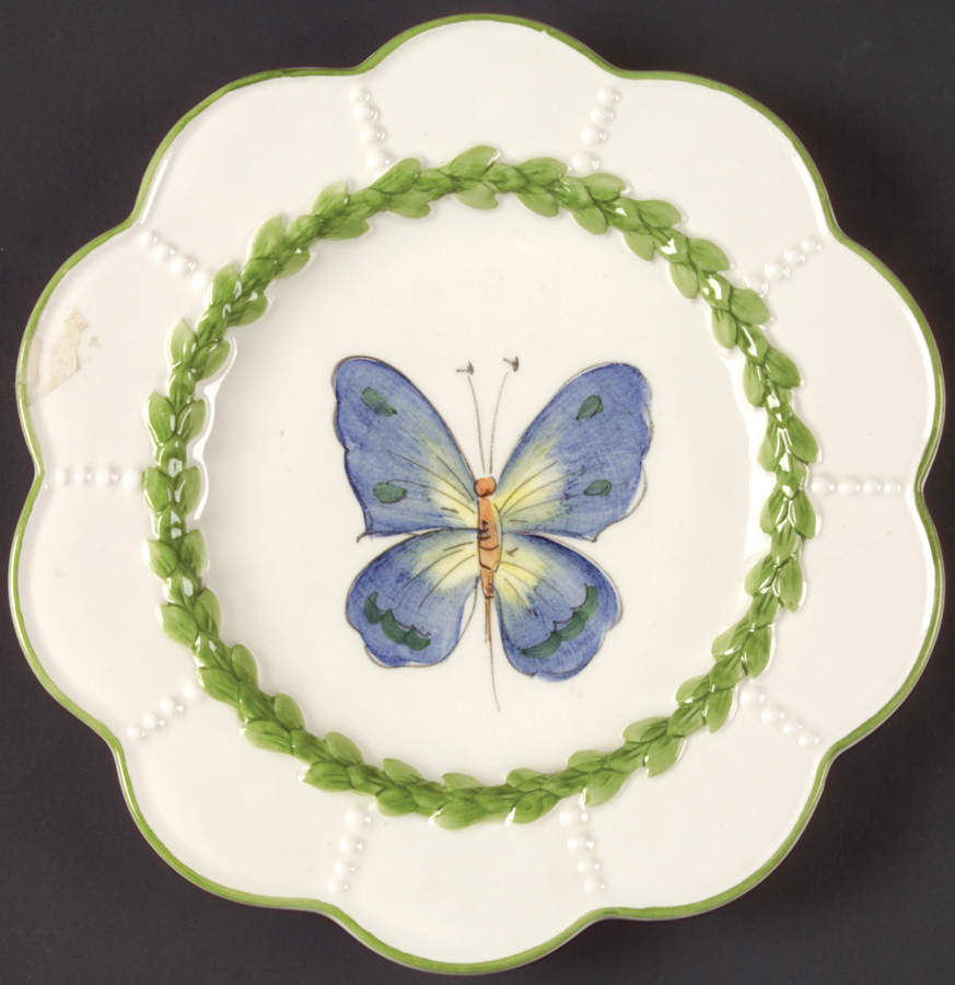 Boxwood Salad/Dessert Plate by Vietri (Italy)-1